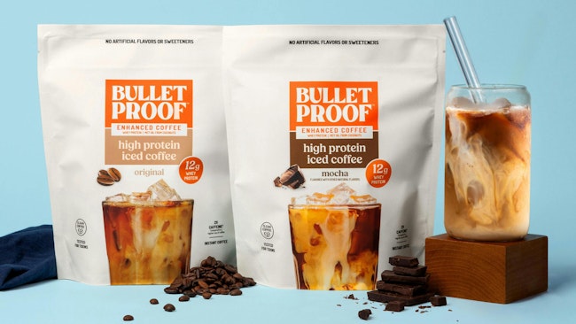 Bulletproof high protein iced coffee instant powder blend