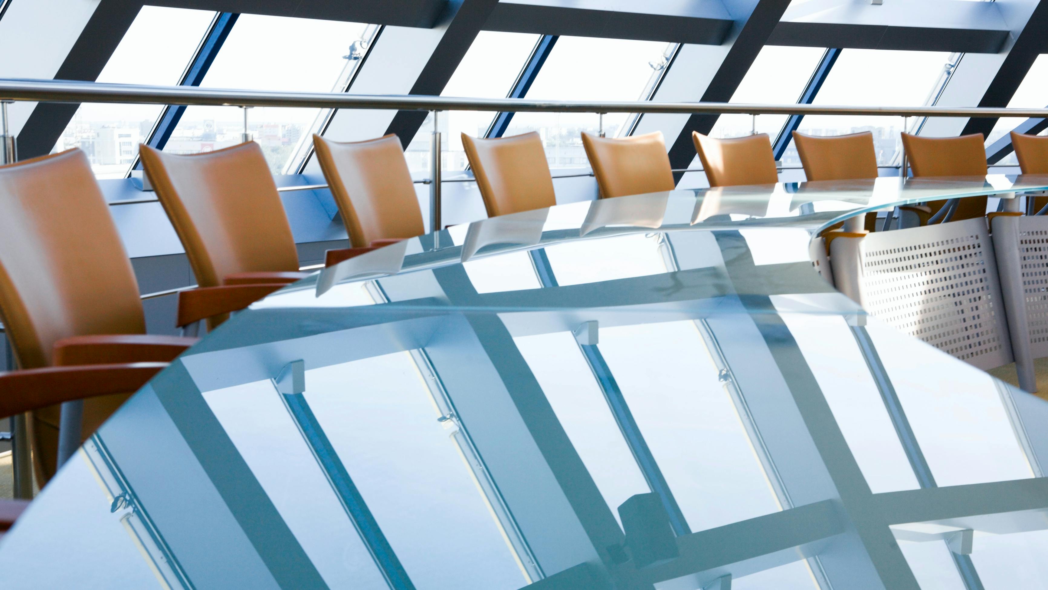 empty conference room table