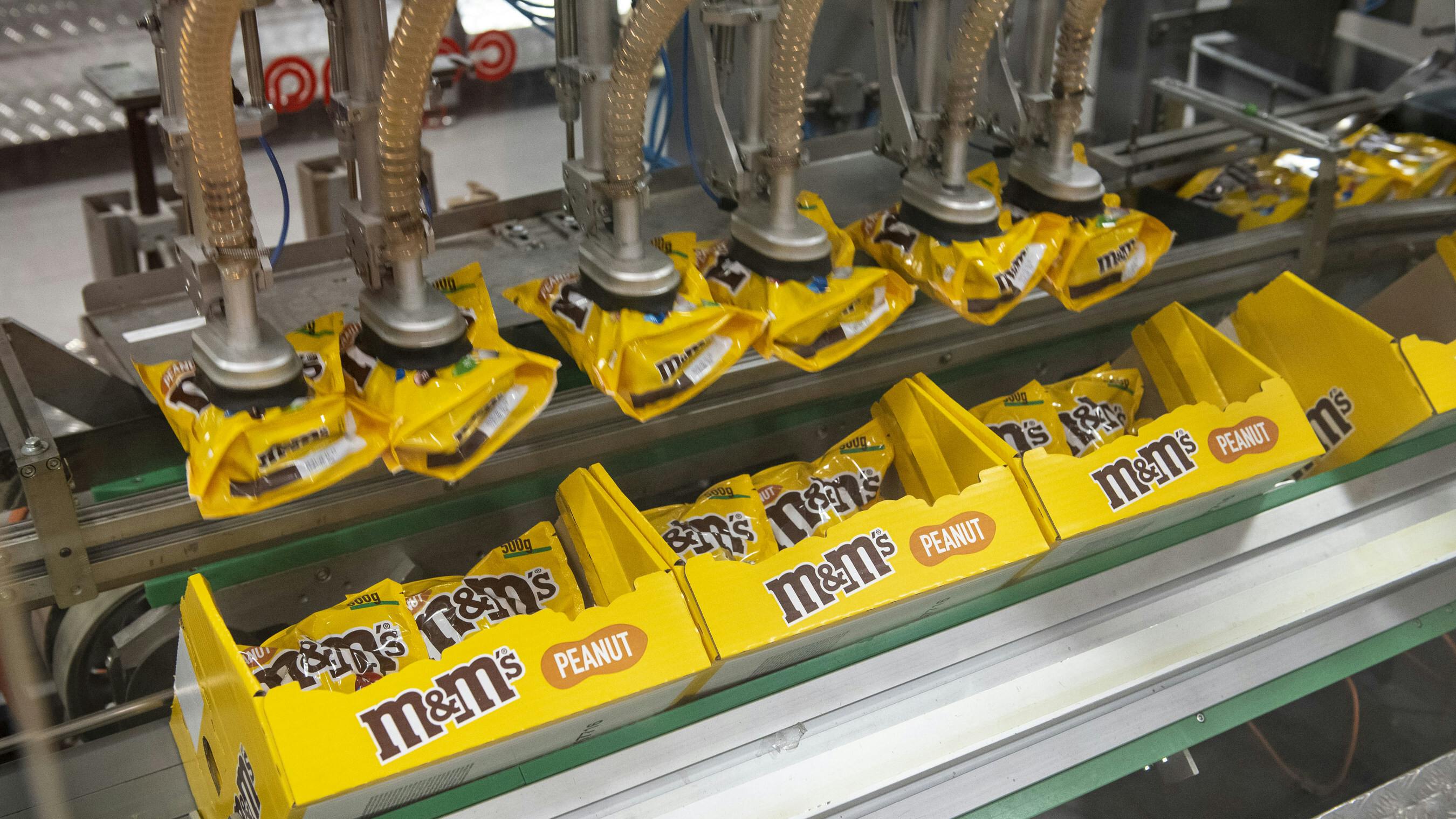 Peanut M&M Bags Packing Line, Mars Inc