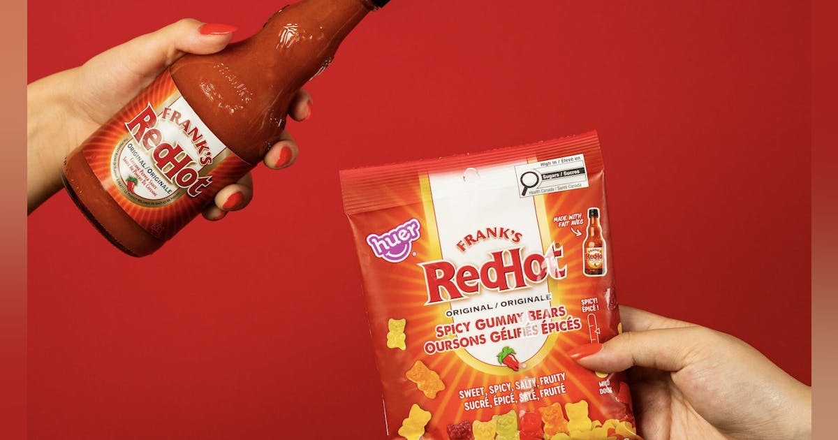 Huer Foods launches Frank’s RedHot spicy gummy bears in Canada