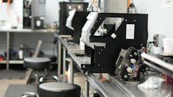 Corporate Coffee System’s service technicians' service bench Corporate Coffee System’s service technicians' service bench