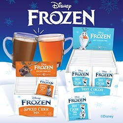 Ventura Foods debuts Disney Frozen–themed hot cocoa and spiced cider for OCS & vending