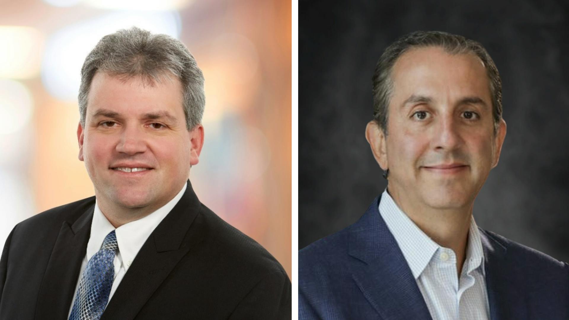 Left: Paul Kuehneman, Hormel Foods; right: D. Anthony Scaglione, Flowers Foods Inc.