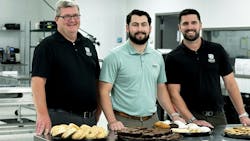 Matt Ryan, general manager, Michael Sheehan, vice president, and Patrick Sheehan, president, play key roles in the expansion at Sheehan Brothers Vending. Matt Ryan, general manager, Michael Sheehan, vice president, and Patrick Sheehan, president, play key roles in the expansion at Sheehan Brothers Vending.