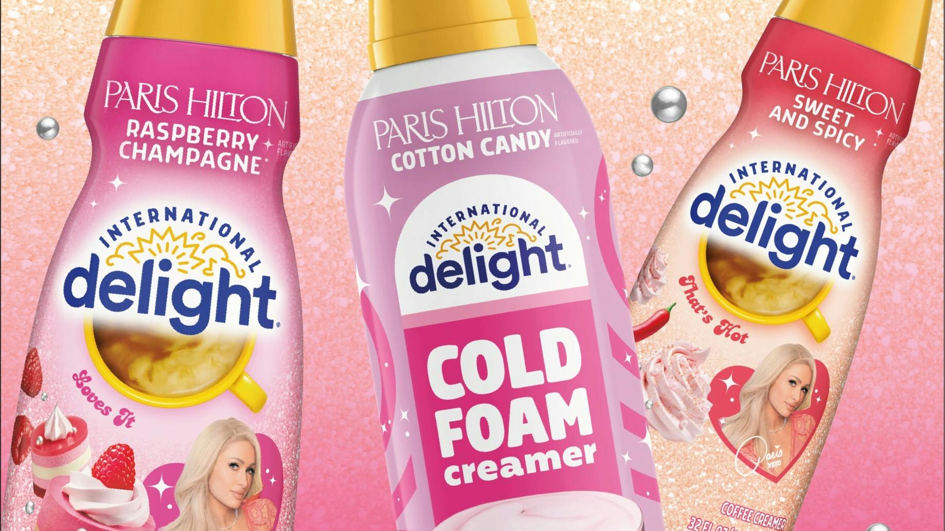 International Delight cold foam and creamers collab with Paris Hilton