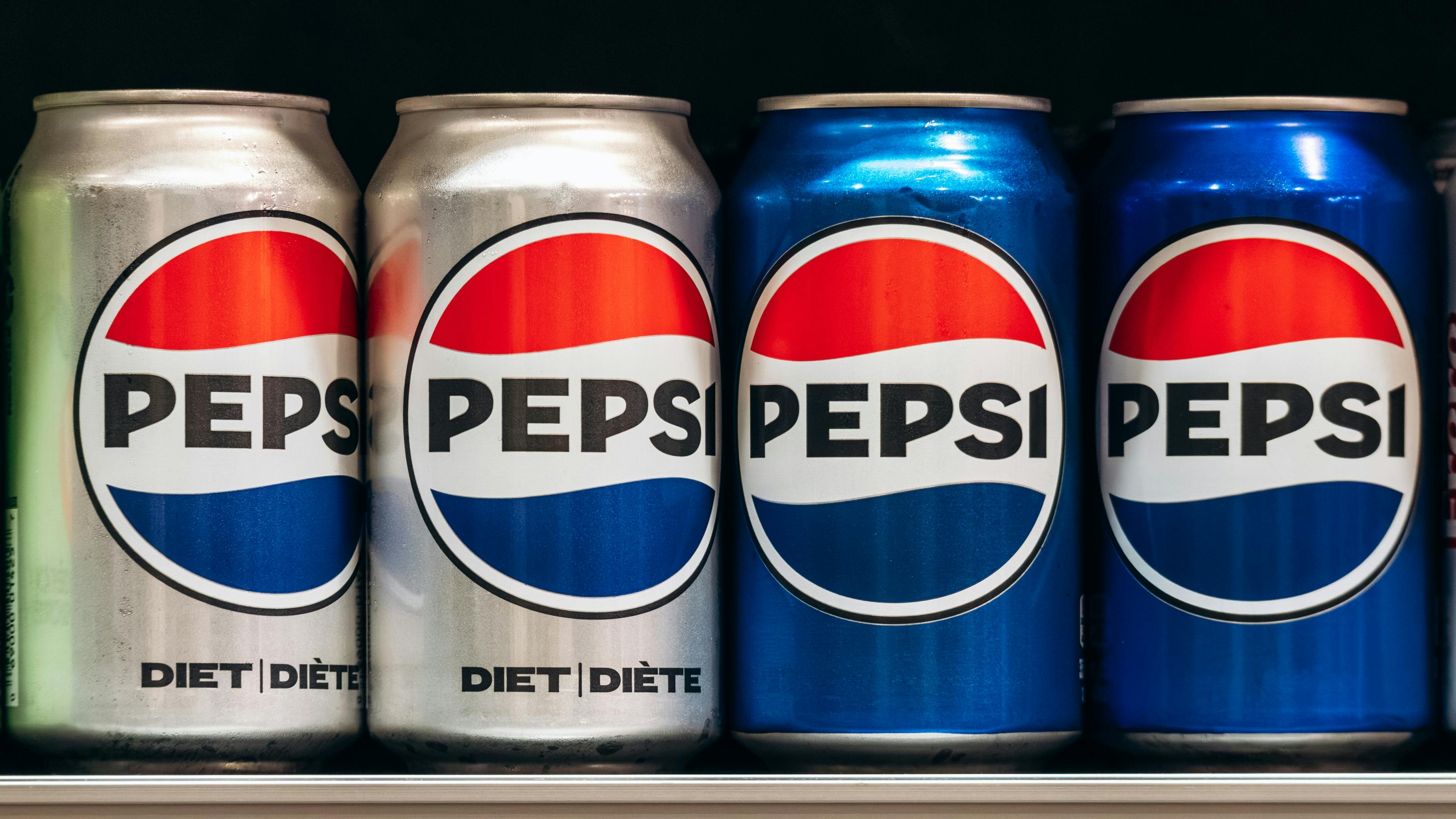 Pepsi and Diet Pepsi stock image