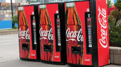 Coca Cola vending machines in Toronto stock image