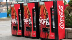 Coca Cola vending machines in Toronto stock image Coca Cola vending machines in Toronto stock image