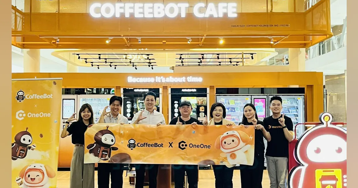CoffeeBot Malaysia, OneOne link smart coffee vending with digital ...