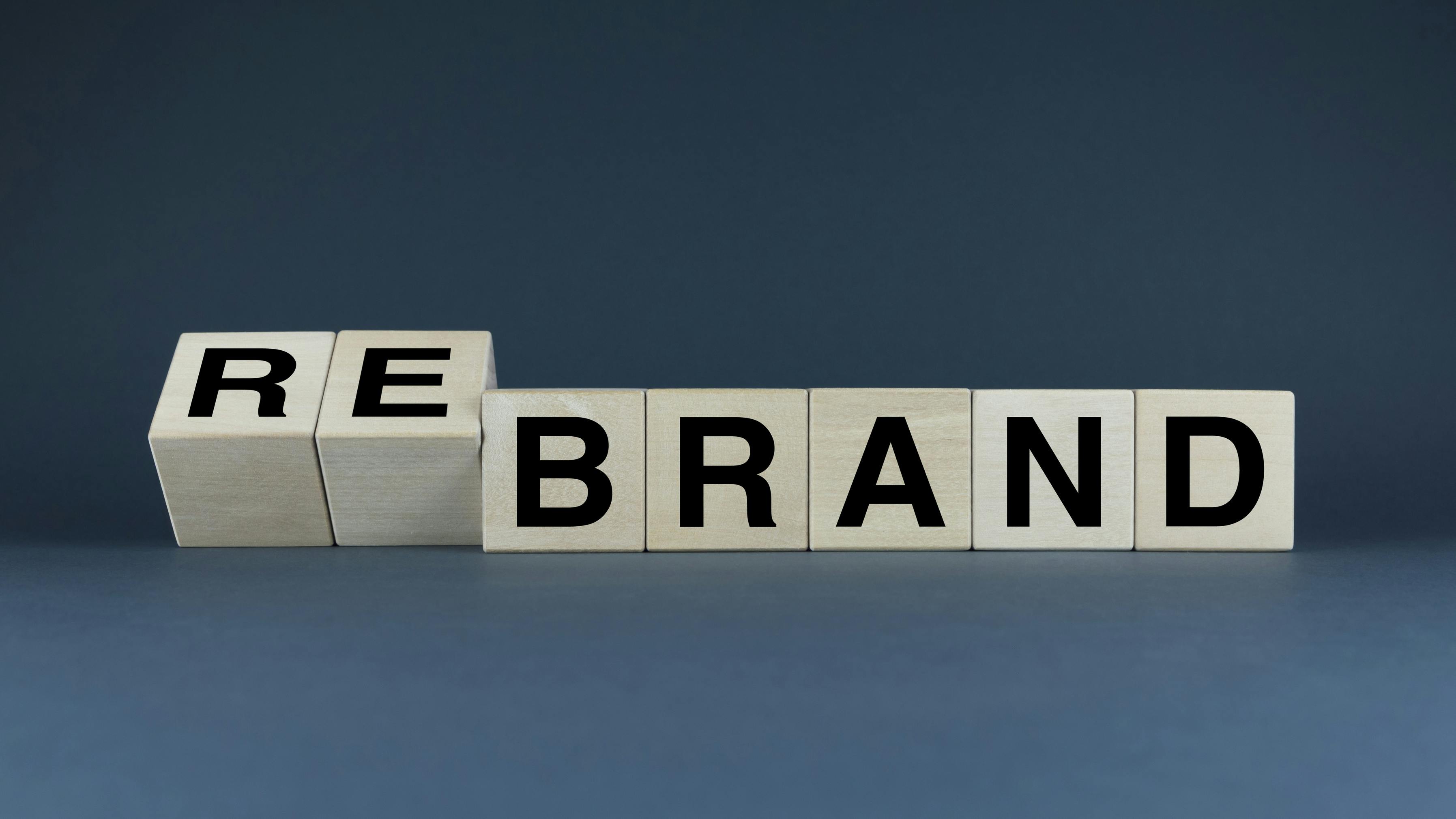 rebrand stock image