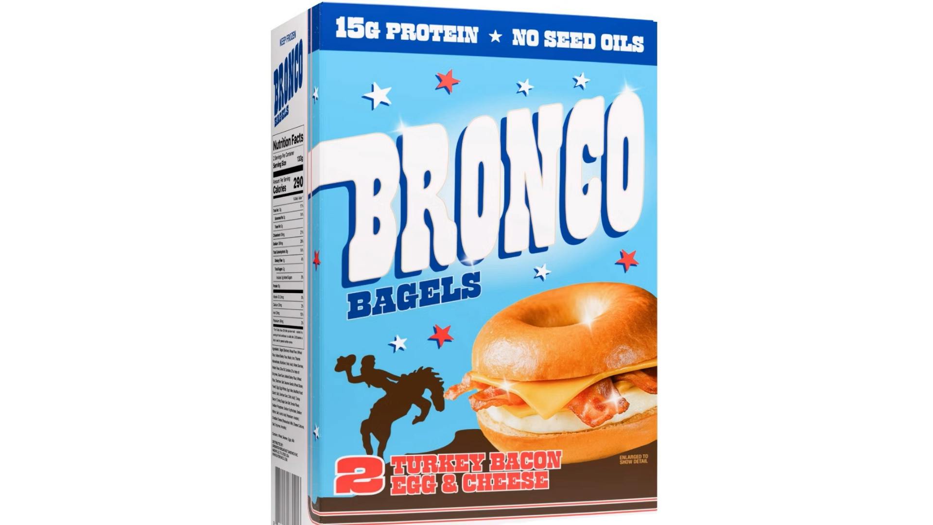 Bronco frozen bagel