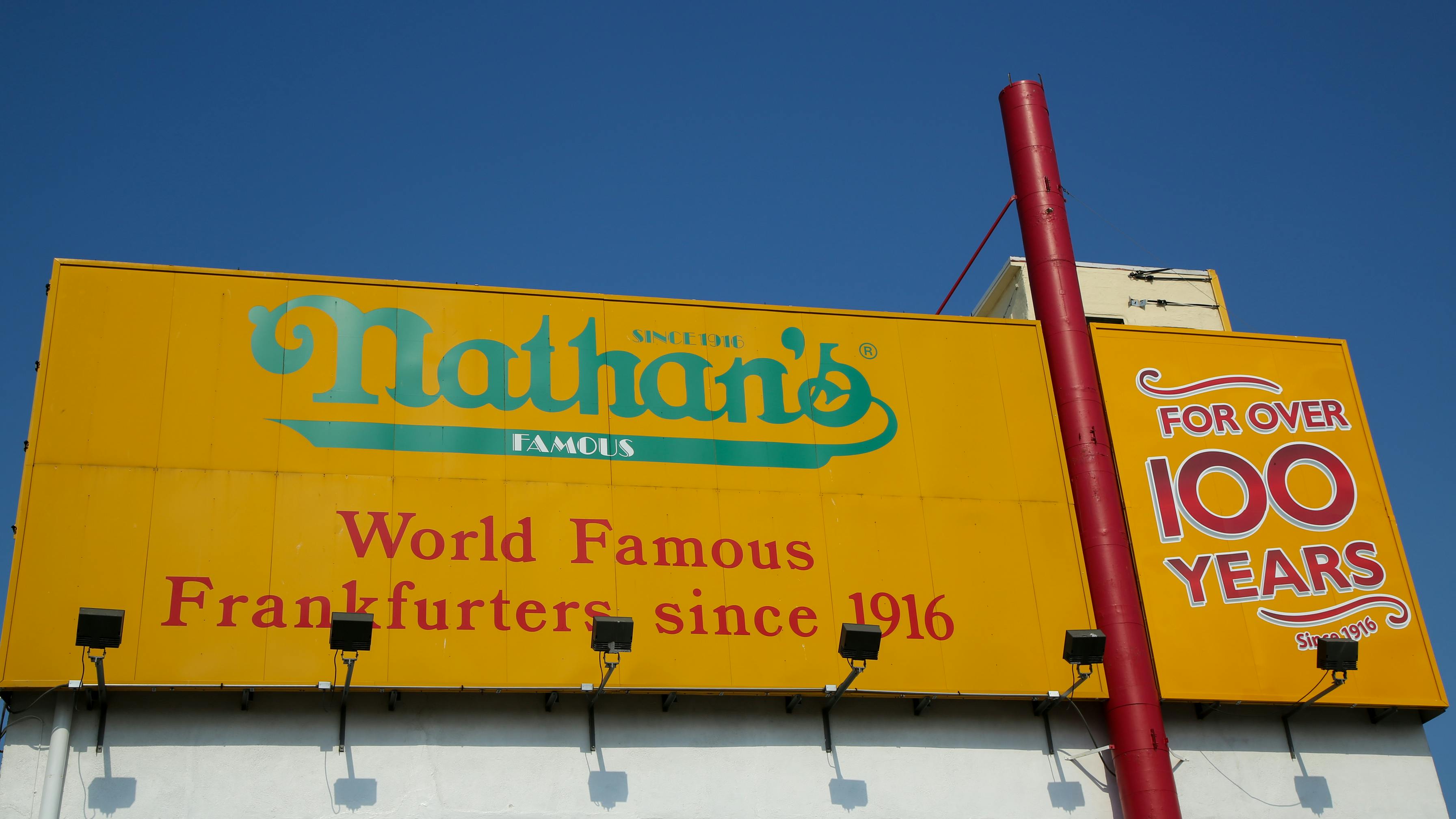 Nathan's Famous sign