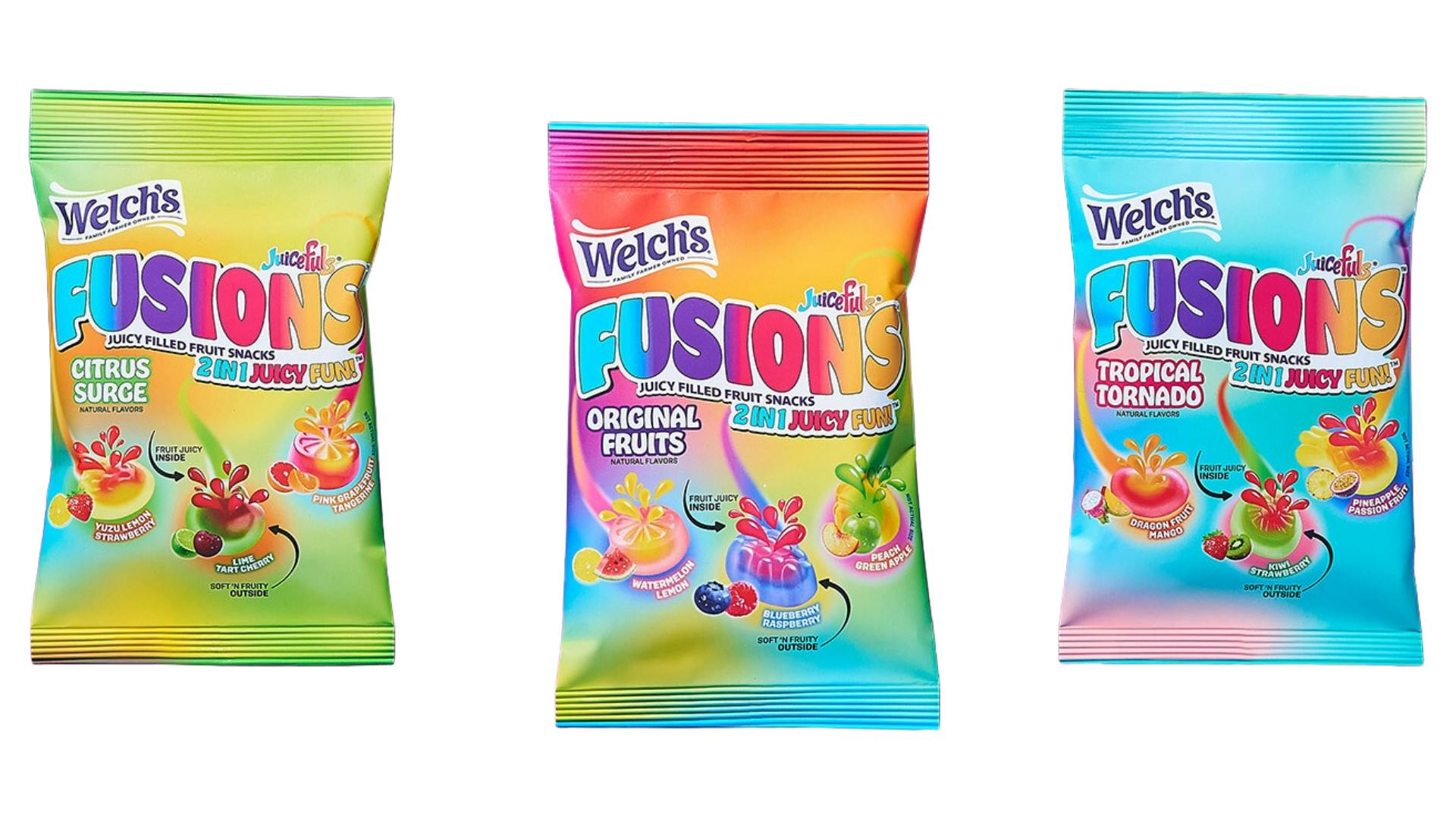 Welch's Fusions fruit snacks add citrus and tropical varieties