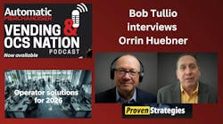 Convenience services industry consultant Orrin Huebner offers some specific strategies for operator success in a podcast Convenience services industry consultant Orrin Huebner offers some specific strategies for operator success in a podcast