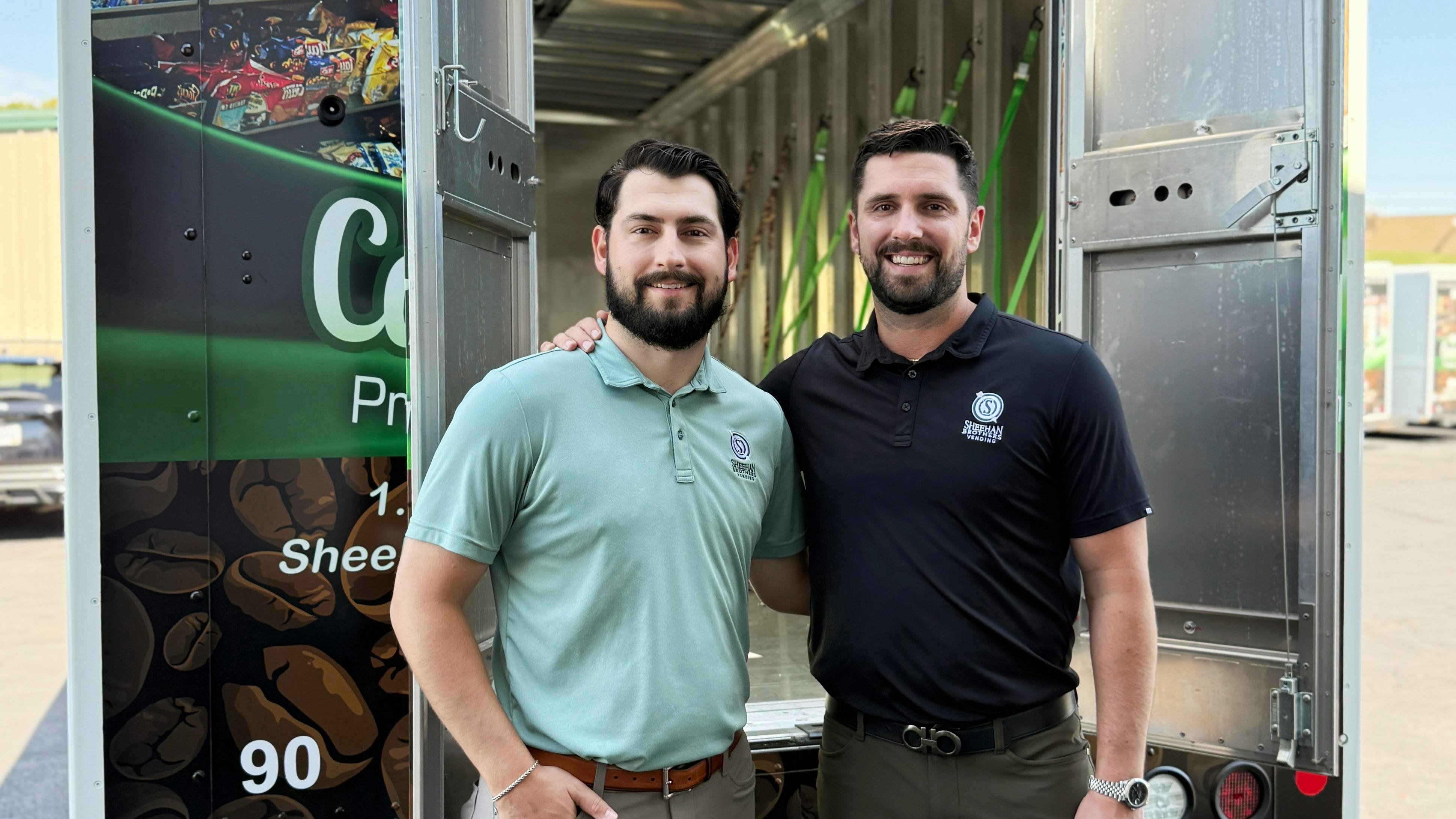 Sheehan Brothers Vending leaders Michael Sheehan (left) and Patrick Sheehan (right)