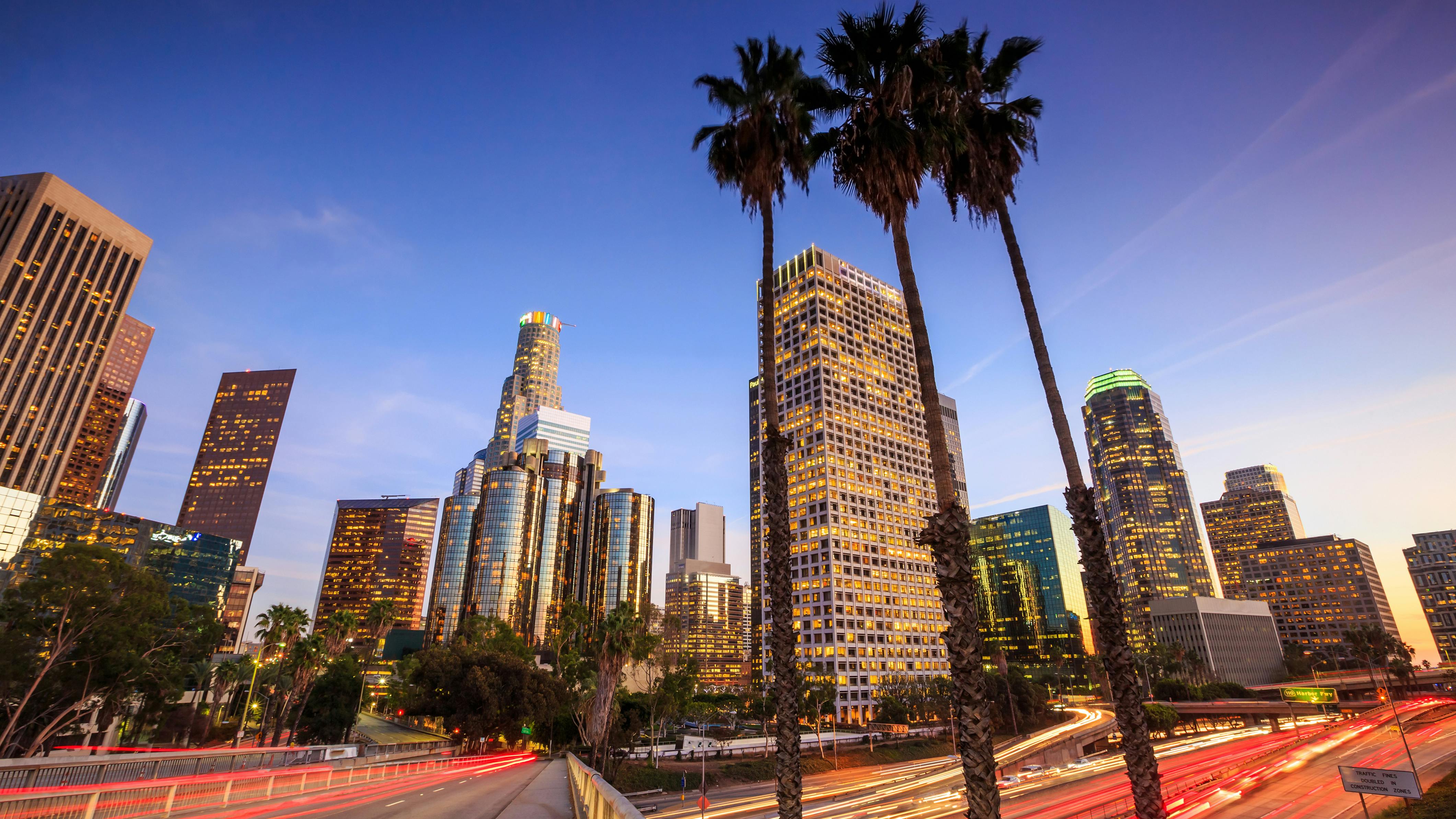 downtown Los Angeles stock image