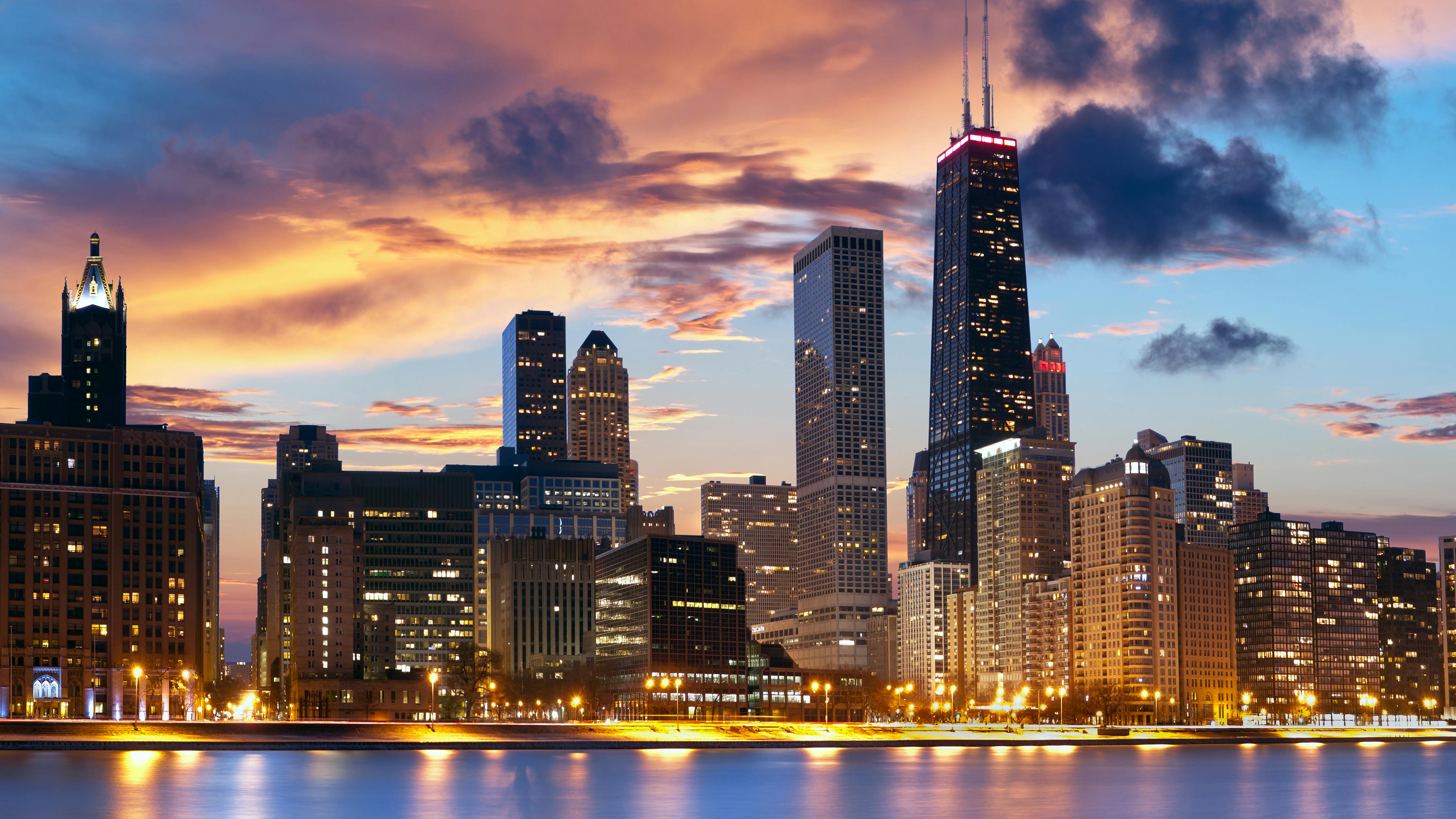 Chicago skyline stock image
