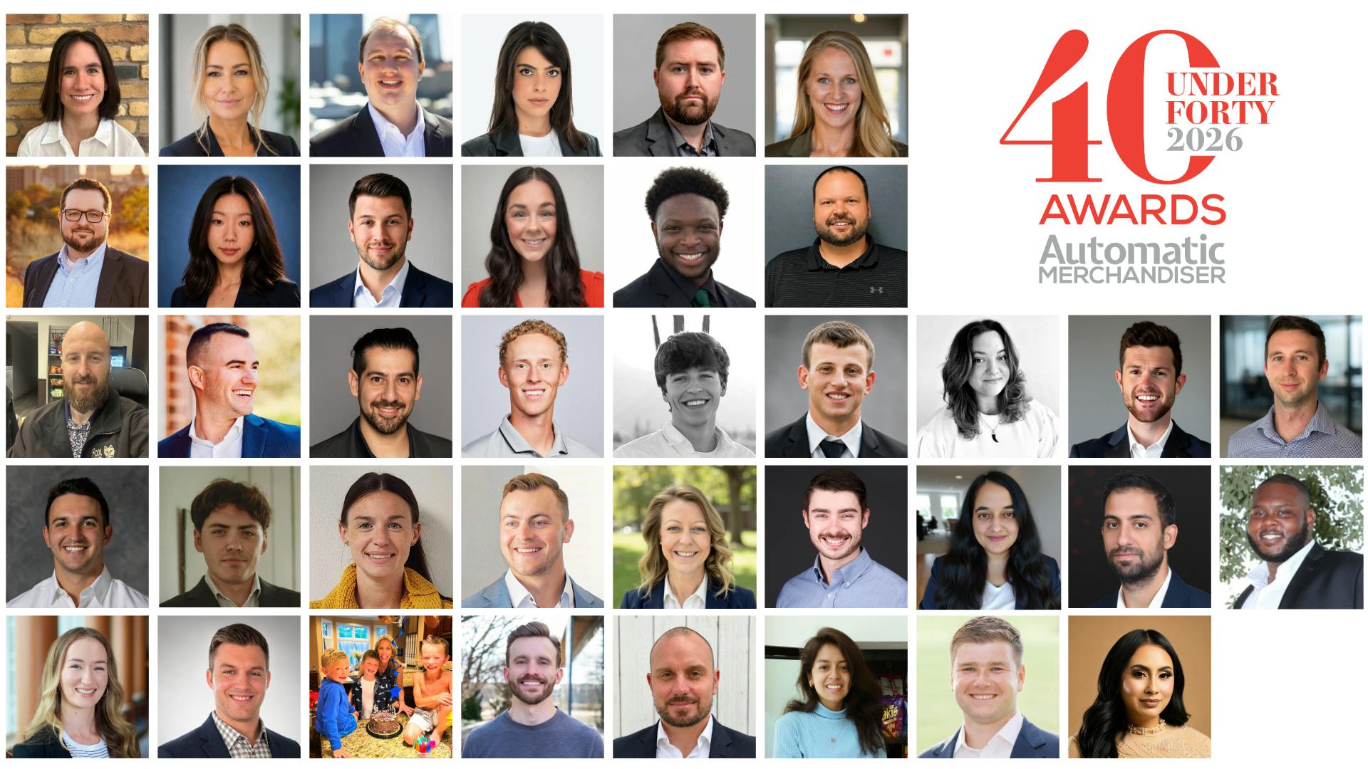 2026 Automatic Merchandiser's 40 under 40 with headshots