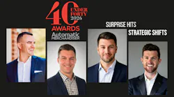 Left to right: Kevin Alves; Chad Jones, Pyramid Technologies Inc.; Dylan Sogor, Five Star Breaktime Solutions; Murphy McCullough, Cantaloupe Inc.