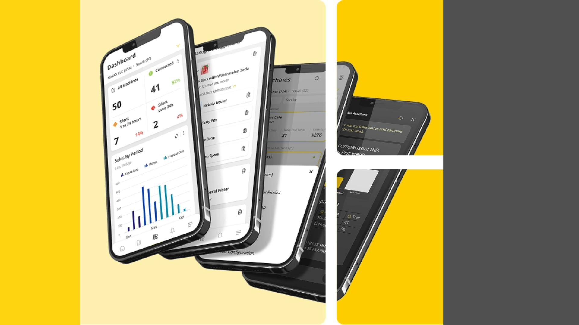 Nayax MOMA vending management app includes AI capabilities