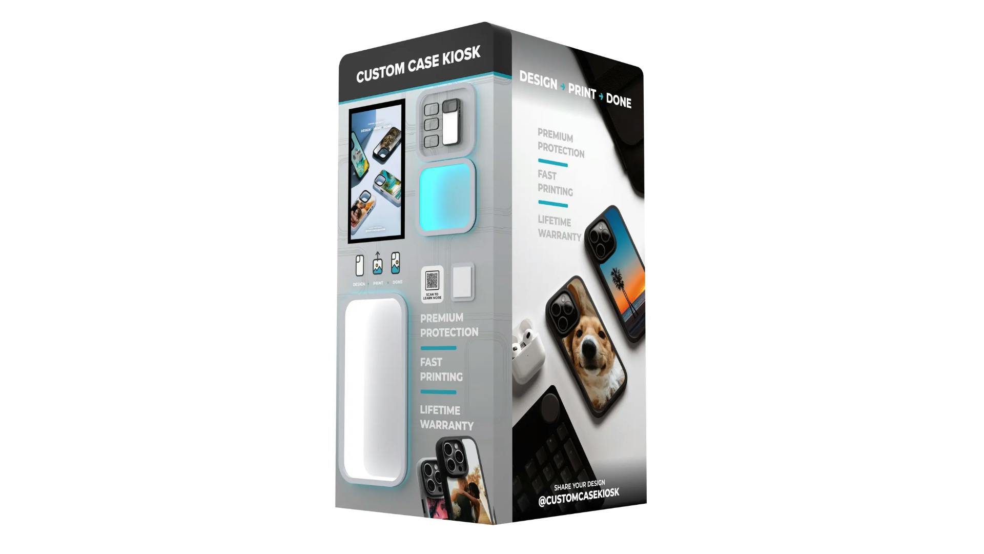 Custom Telephone Case Kiosk