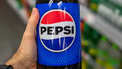 Pepsi bottle in grocery store