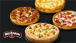 red Baron pizzas for micro market food service hot food vending