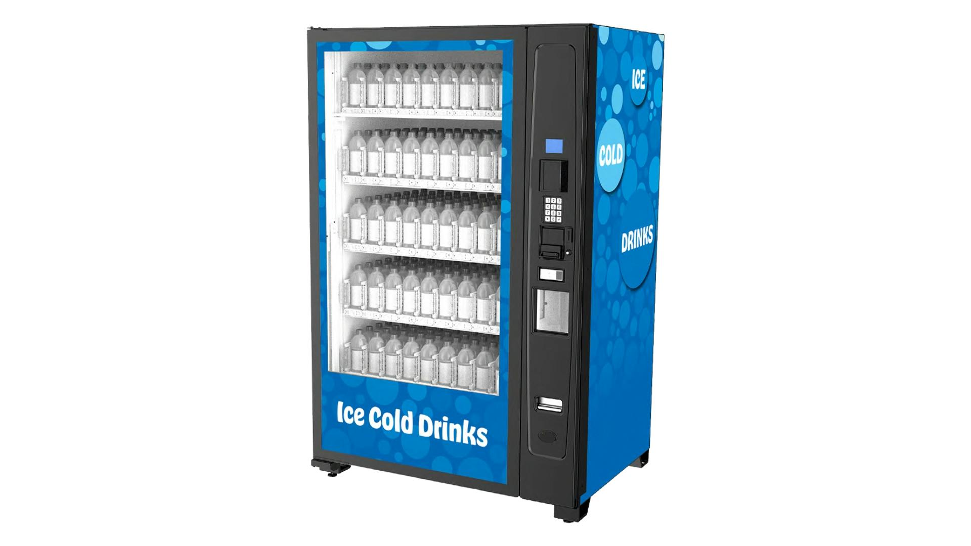 IDW GFV-400 beverage vendor with 400-bottle capacity