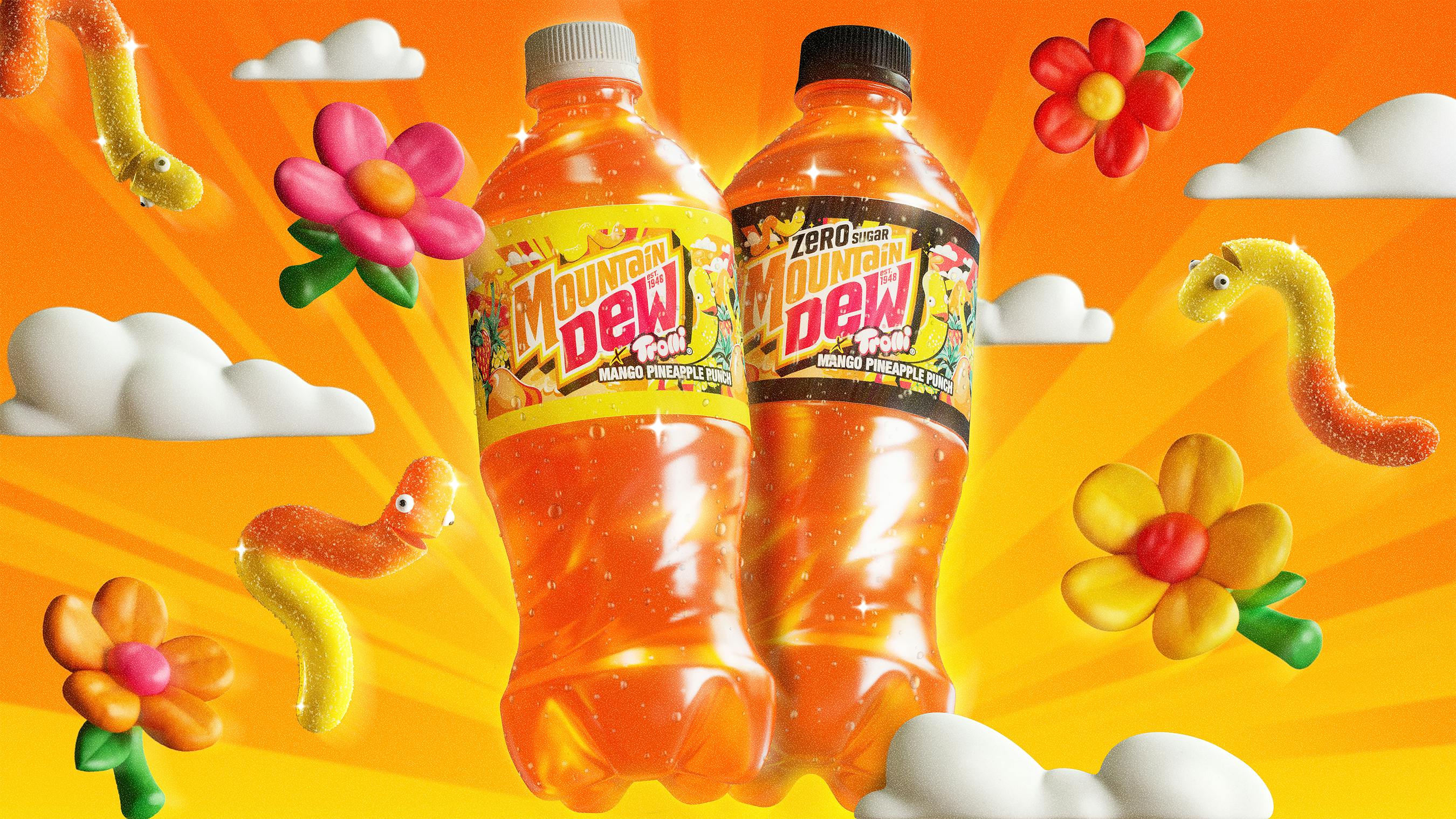 Mountain Dew x Trolli adds mango pineapple flavor for fall