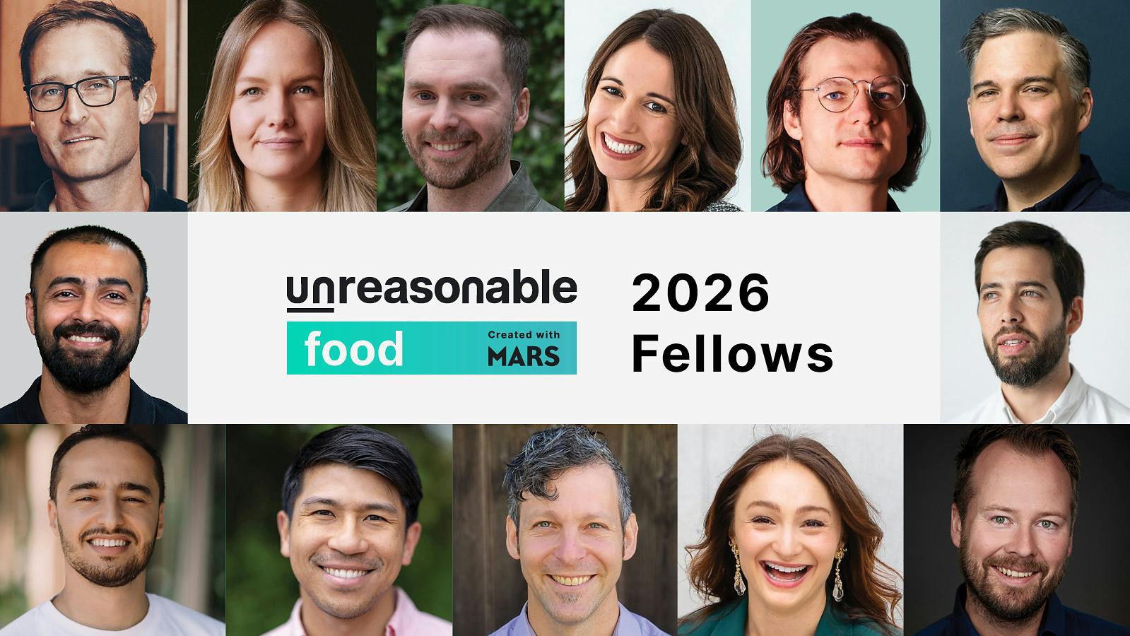 Mars and Unreasonable Group 2026 Unreasonable Food cohort
