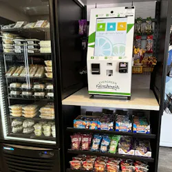 pay kiosk in office breakroom micro market