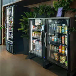 smart coolers in office breakroom residential multifamily housing lobby