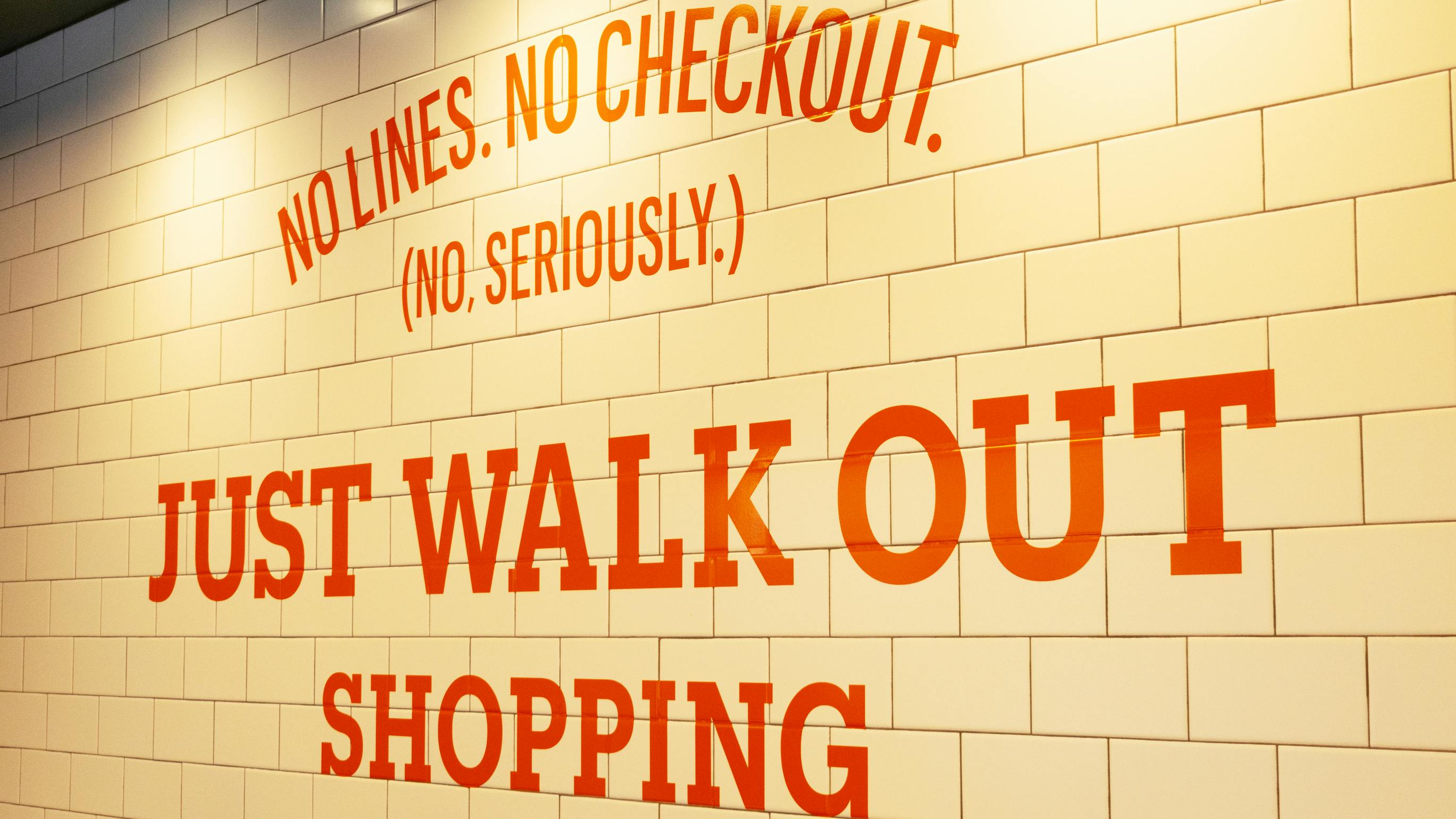 he benefits of Just Walk Out technology are explained to customers