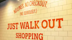 he benefits of Just Walk Out technology are explained to customers
