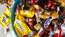halloween candy stock image