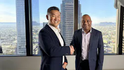 Charles Lee is shown with Paresh Patel, CEO and founder of PayRange