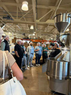 Sheehan Brothers Vending personnel visited Winans Coffee & Chocolate’s Piqua chocolate manufacturing plant and coffee roastery in October.