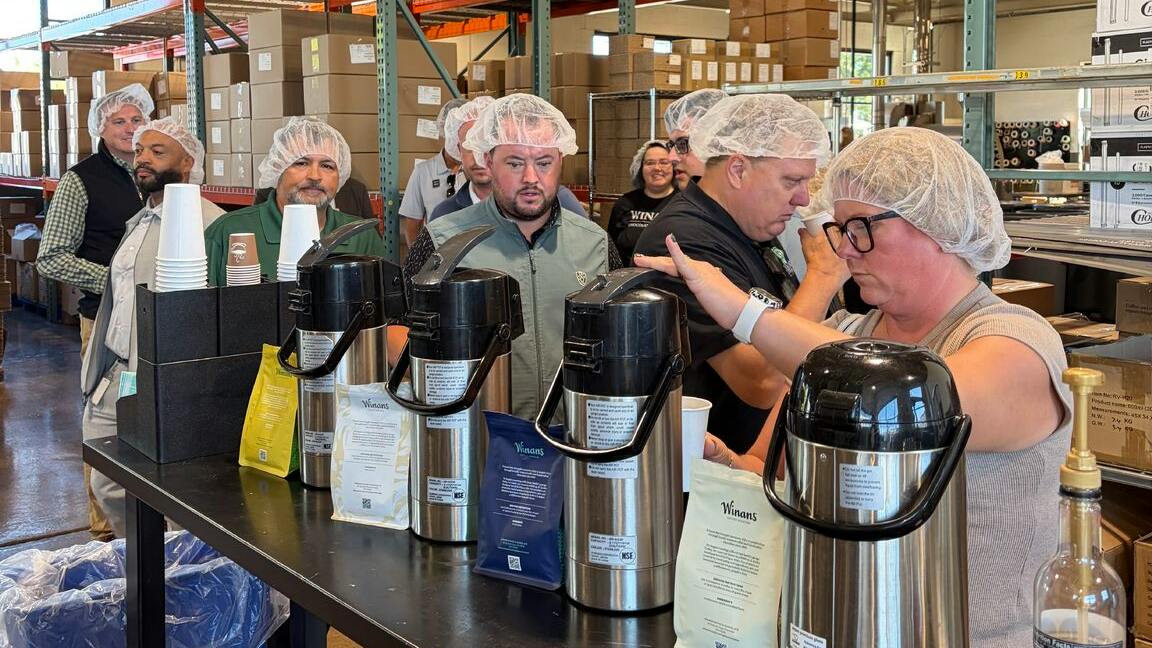Sheehan Brothers Vending personnel visited Winans Coffee &amp; Chocolate&rsquo;s Piqua chocolate manufacturing plant and coffee roastery in October.