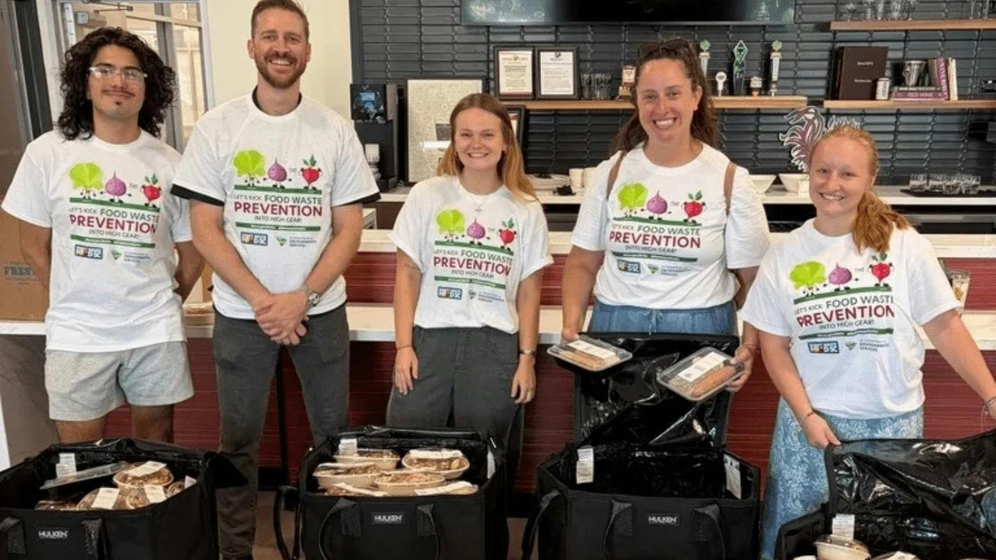 Since spring 2025, student volunteers with the Food Recovery Network on campus have recovered approximately 12,000 pounds of surplus food from across the university.
