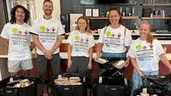 Since spring 2025, student volunteers with the Food Recovery Network on campus have recovered approximately 12,000 pounds of surplus food from across the university.