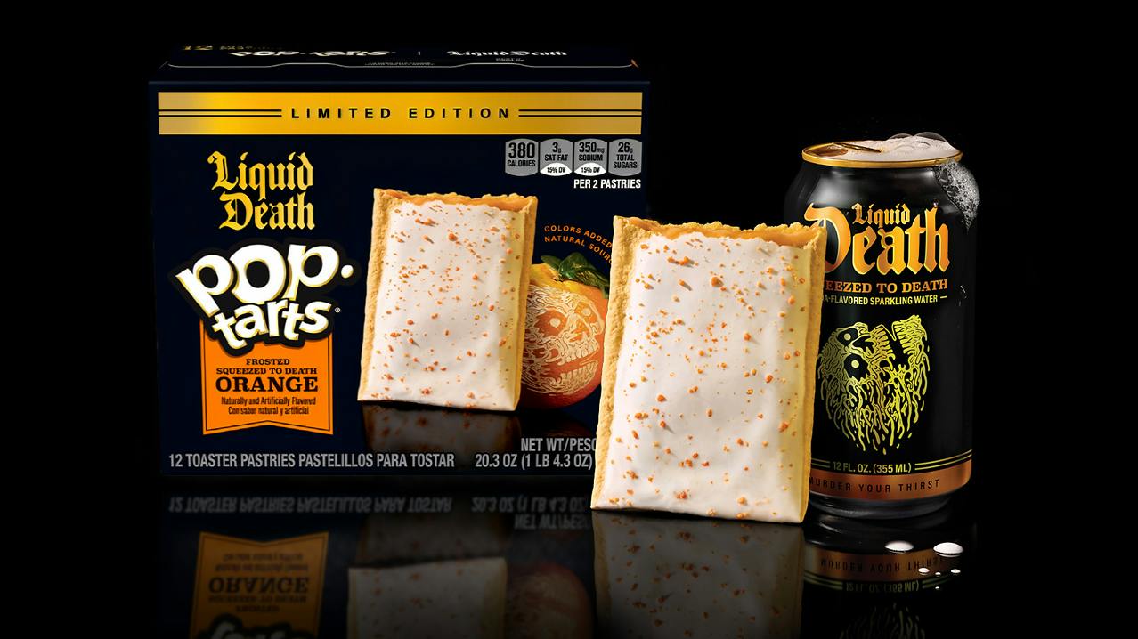 Liquid Death and Mars' Pop-Tarts limited time offering
