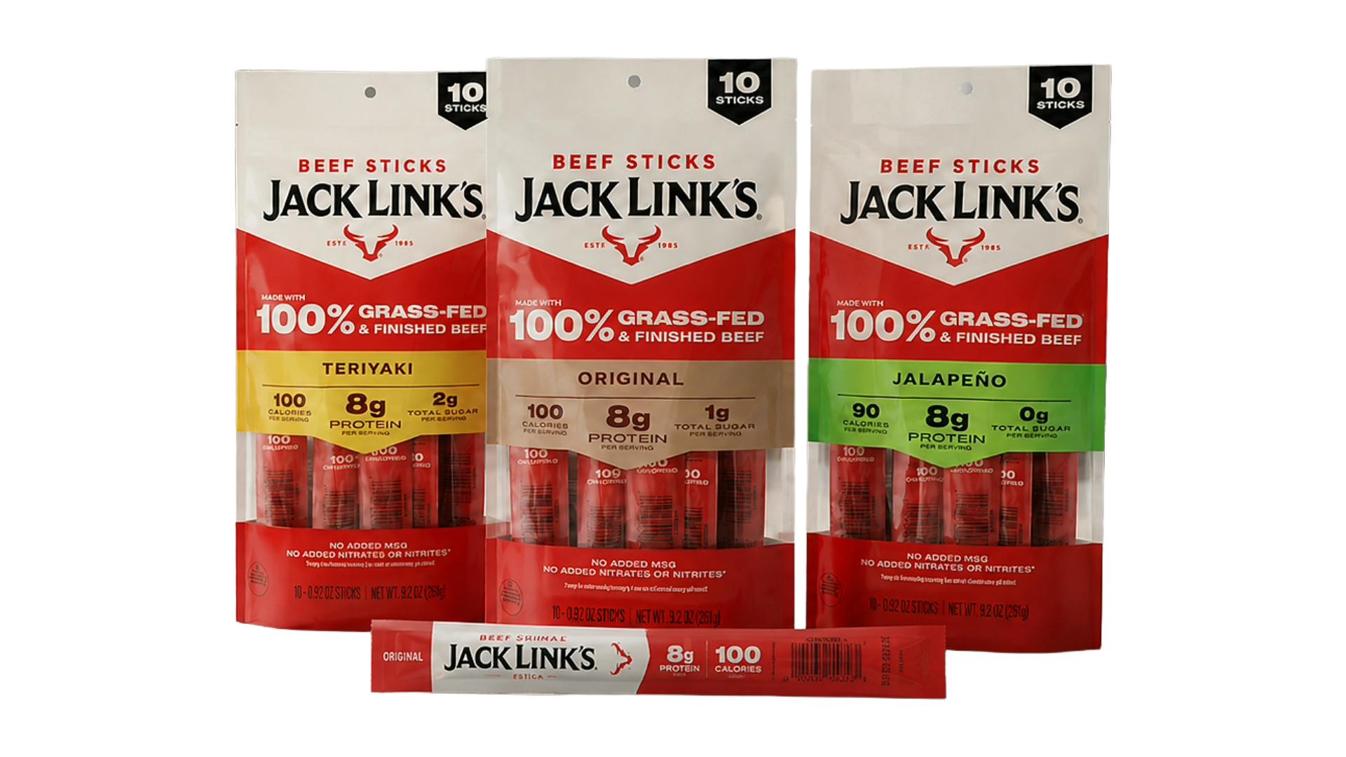 Jack Link&rsquo;s has introduced Grass-Fed &amp; Finished Beef Stick Multipacks