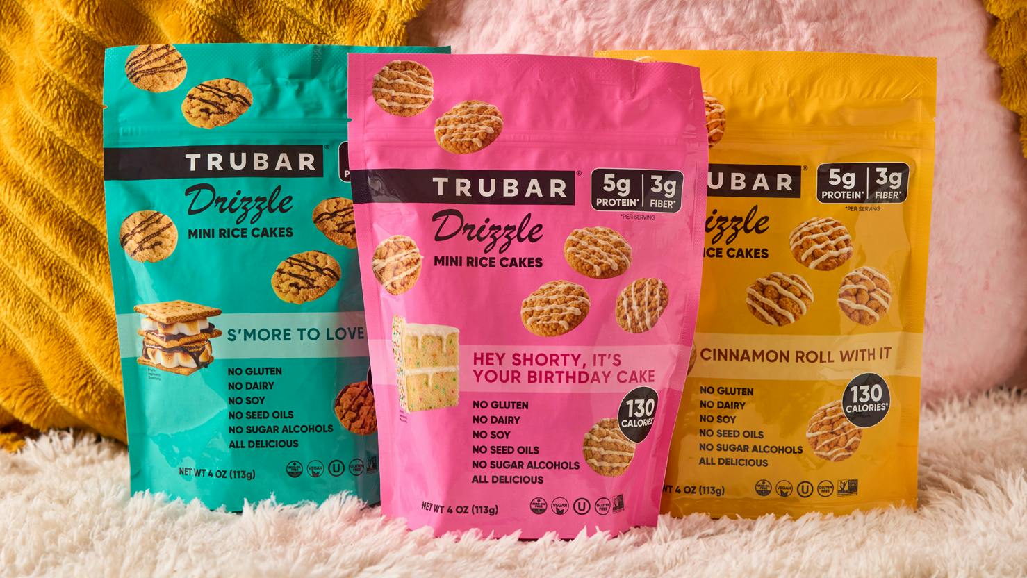 Trubar Inc. Drizzle mini rice cakes debut, suitable for pantry placements in vending